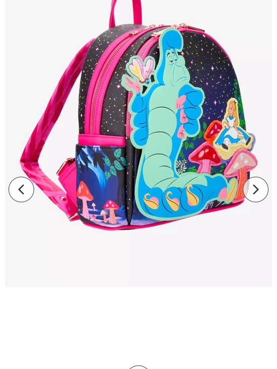 Loungefly Disney Alice in Wonderland Caterpillar & Alice Mini Backpack NWT